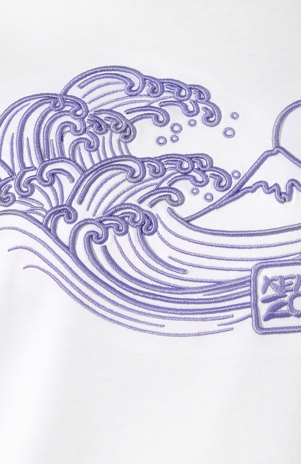Хлопковая футболка KENZO белого цвета по цене 17650 руб., арт. FA52TS956939, фото 5 Хлопковая футболка KENZO, арт. FA52TS956939, фото 5