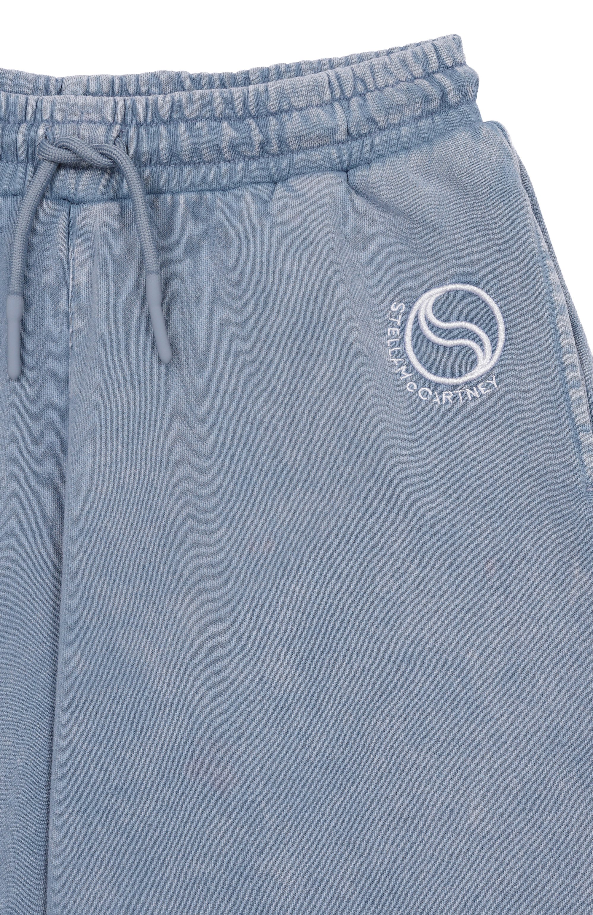 Хлопковые шорты STELLA MCCARTNEY тёмно-голубого цвета по цене 13800 руб., арт. TY6R59, фото 3 Хлопковые шорты STELLA MCCARTNEY, арт. TY6R59, фото 3