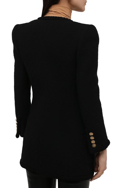 Шерстяной жакет SAINT LAURENT, арт. 668517/Y7D28, фото 4