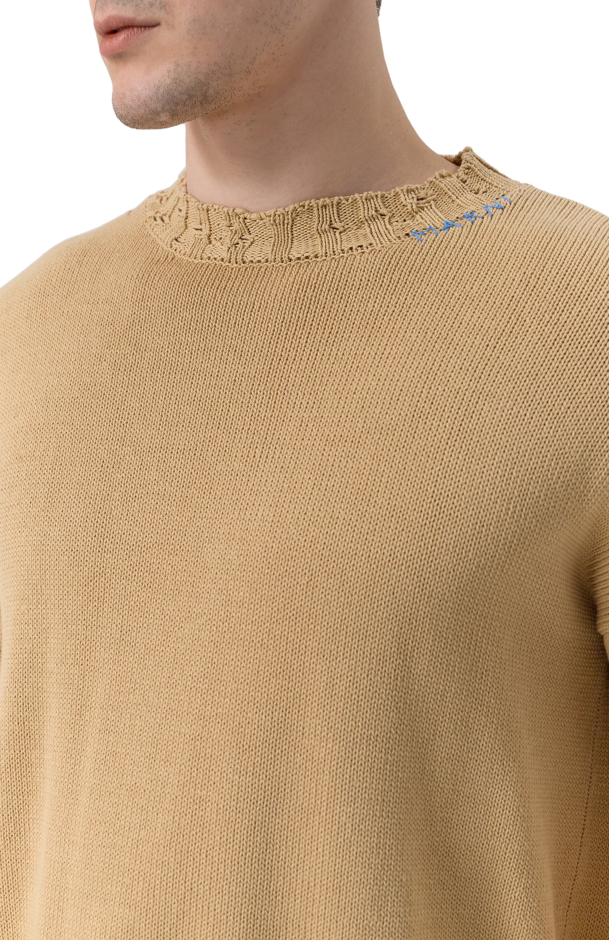 Хлопковый свитер MARNI, арт. GCMG0210A0/UFC652, фото 5