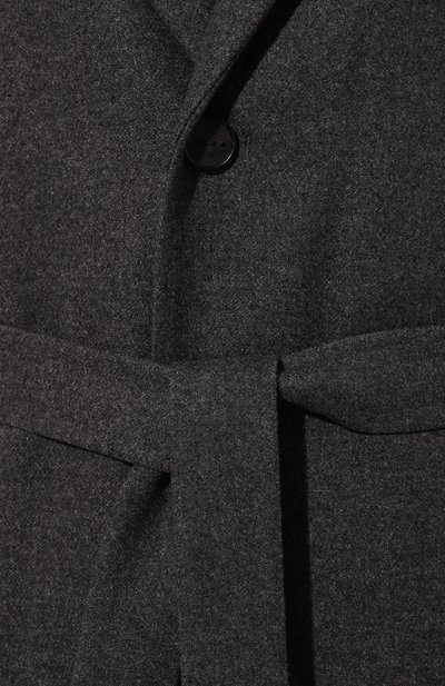 Шерстяное пальто HEVO темно-серого цвета по цене 83350 руб., арт. CISTERNIN0 RU 160/G725, фото 5 Шерстяное пальто HEVO, арт. CISTERNIN0 RU 160/G725, фото 5