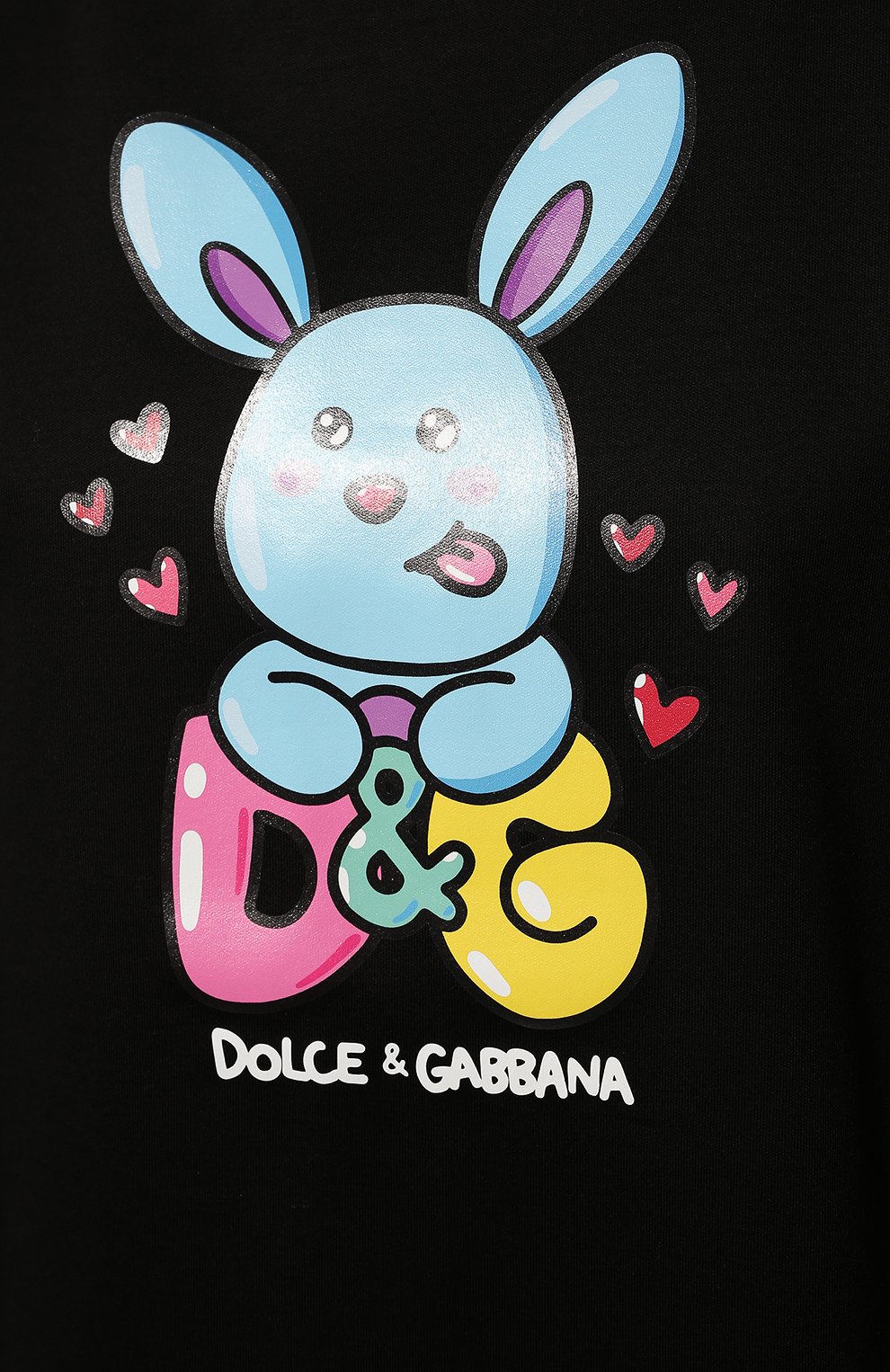 Хлопковая футболка DOLCE & GABBANA черного цвета по цене 65200 руб., арт. F8S85T/HU7H8, фото 5 Хлопковая футболка DOLCE & GABBANA, арт. F8S85T/HU7H8, фото 5