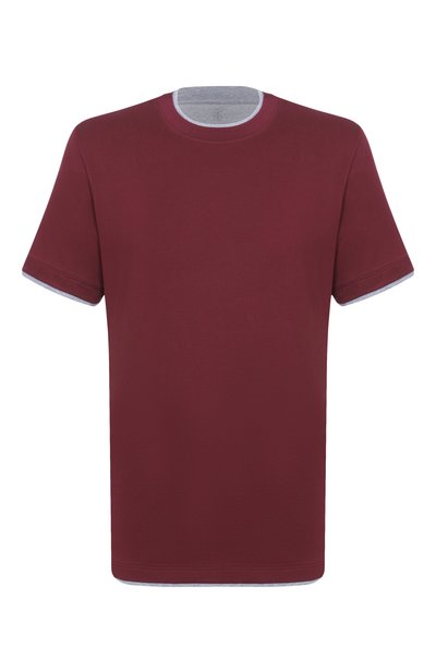 Мужская хлопковая футболка BRUNELLO CUCINELLI, арт. M0B137427