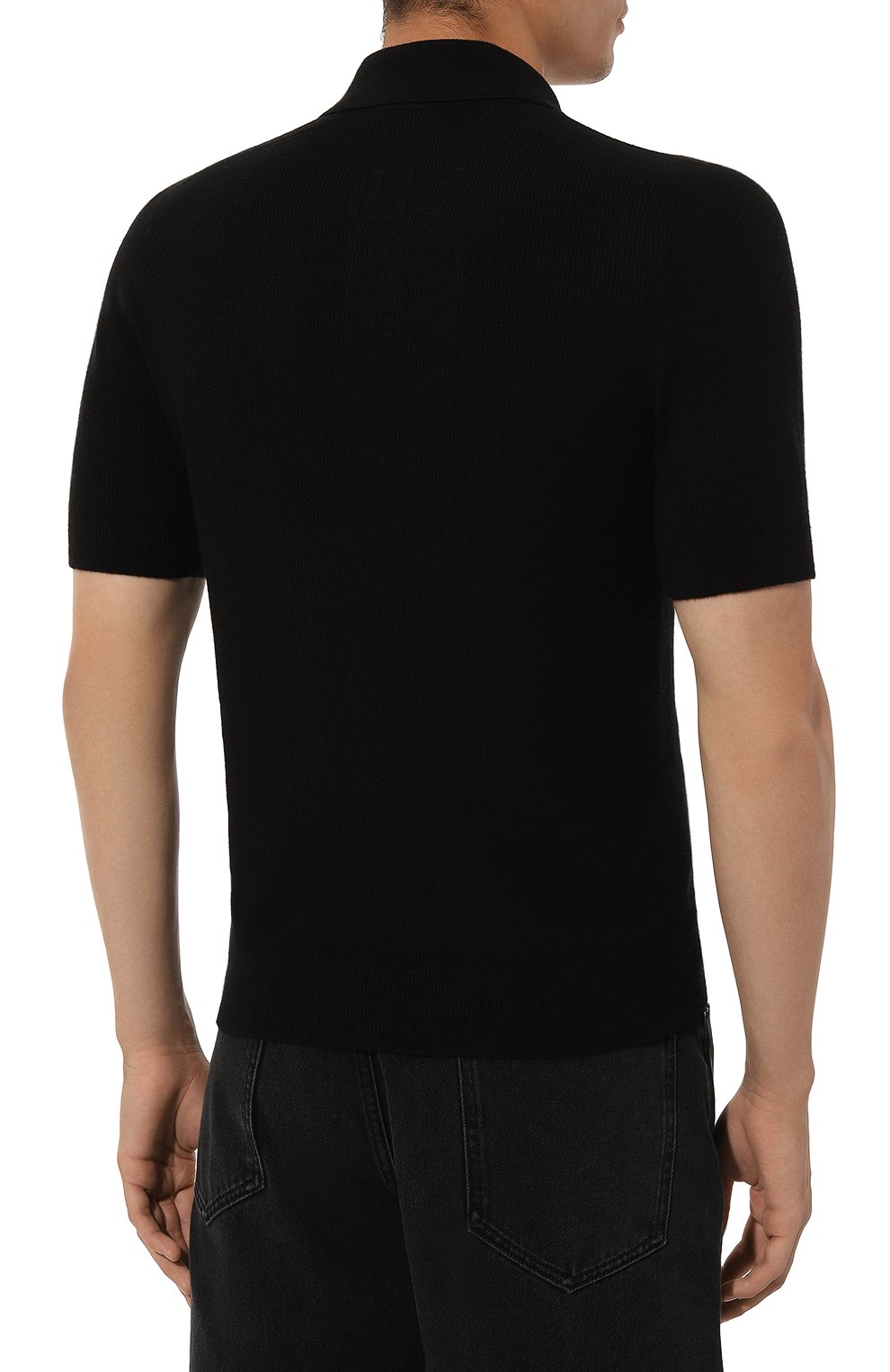 Шерстяное поло BALMAIN черного цвета по цене 94150 руб., арт. DH1GB066/KE93, фото 4 Шерстяное поло BALMAIN, арт. DH1GB066/KE93, фото 4