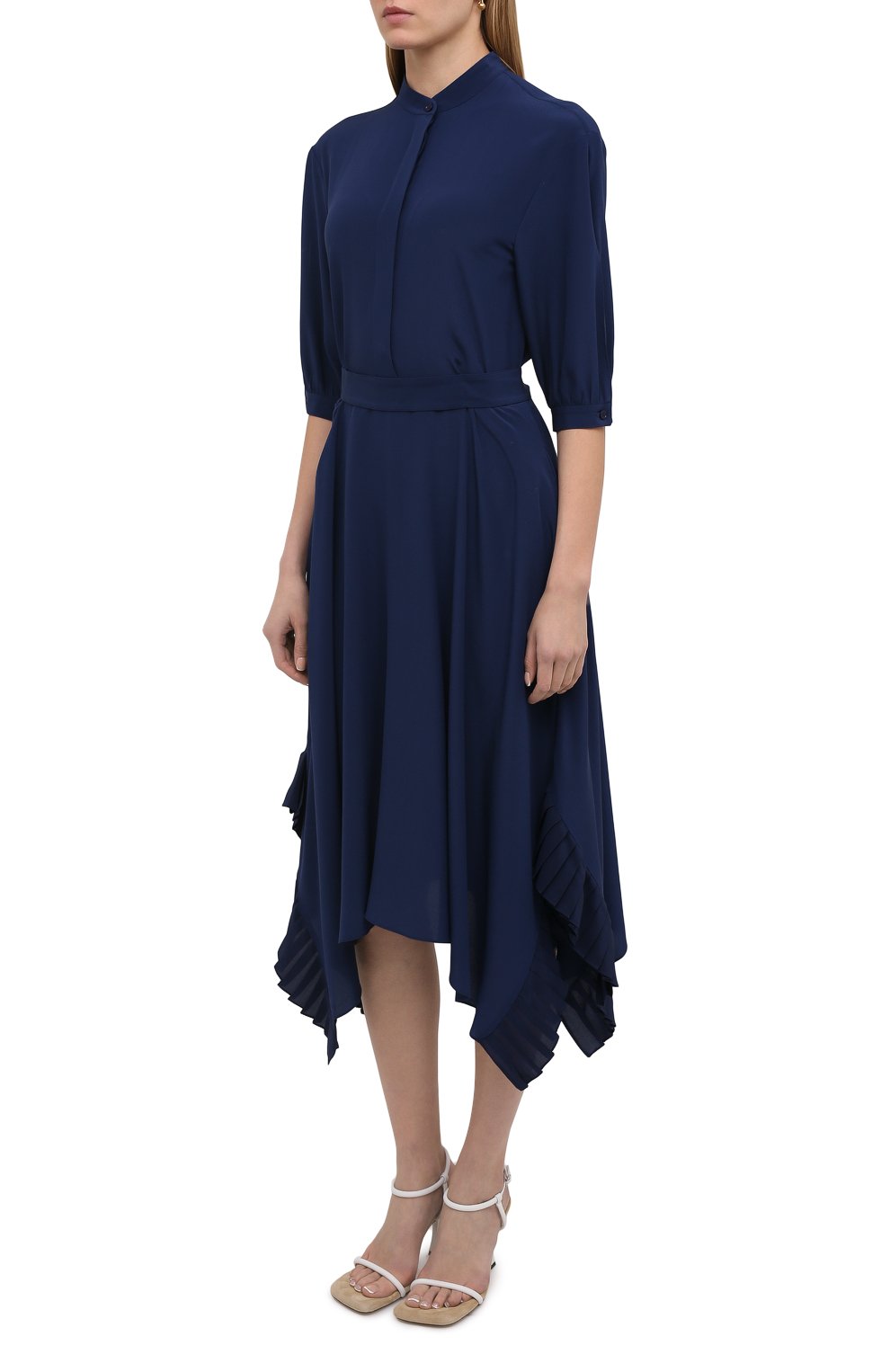 Шелковое платье STELLA MCCARTNEY синего цвета по цене 129500 руб., арт. 602910/SY206, фото 3 Шелковое платье STELLA MCCARTNEY, арт. 602910/SY206, фото 3