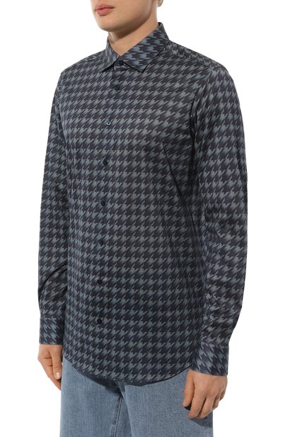 Хлопковая рубашка ZILLI, арт. CLAF01ZS84030ZSG18266, фото 3