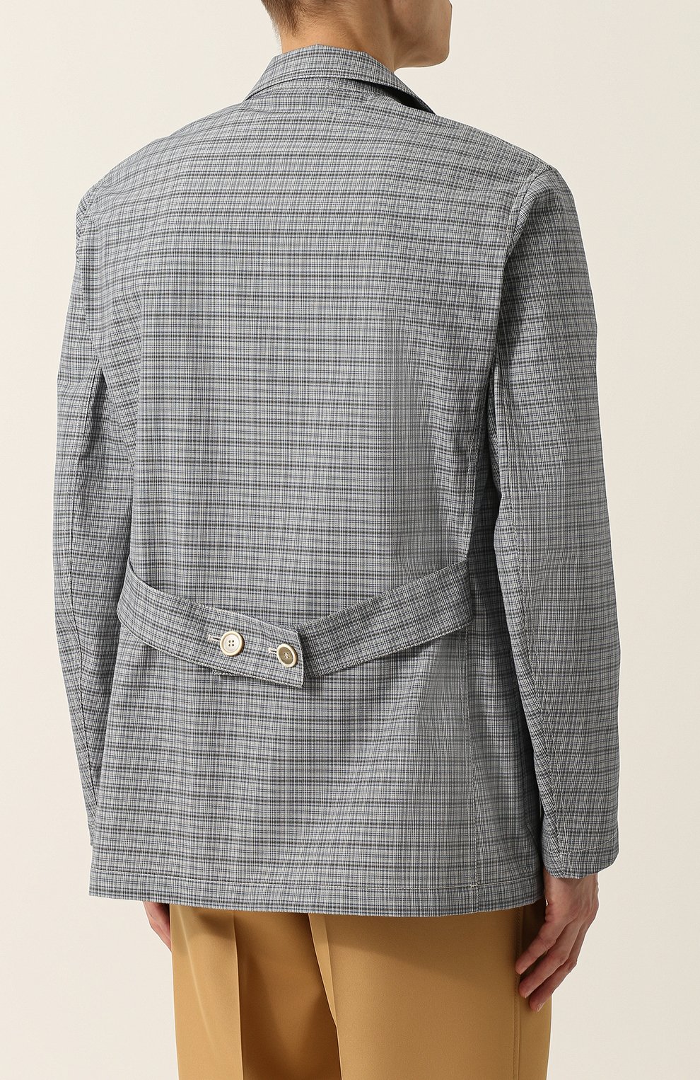 Хлопковый пиджак на трех пуговицах MARNI, арт. GUMUWBN049/48646, фото 4