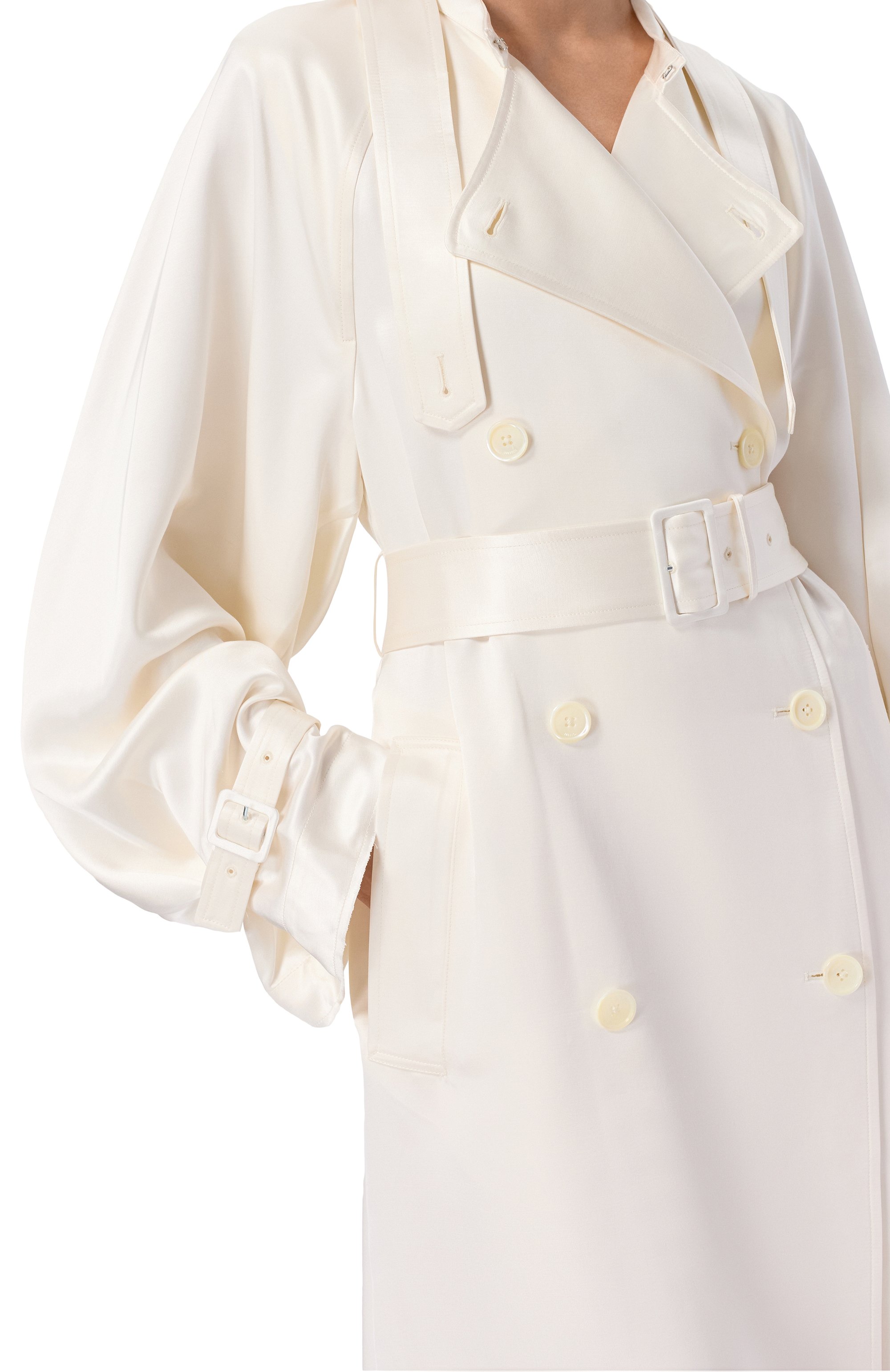 Атласный тренч TOTEME, арт. 262-WR00288-FB0526, фото 5