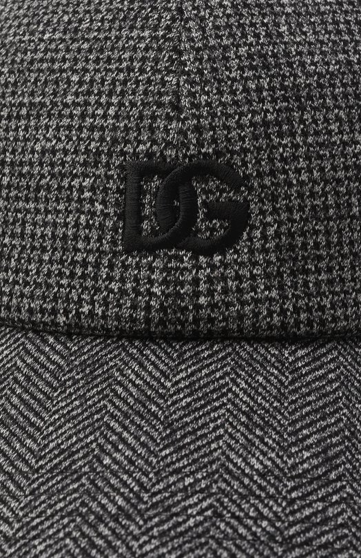 Бейсболка из хлопка и вискозы Dolce & Gabbana GH886Z/FC7AY Серый  GH886Z/FC7AY Фото 3