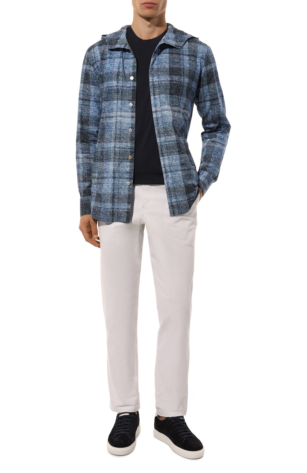 Футболка TOM FORD синего цвета по цене 29100 руб., арт. JMT002/JCS004, фото 2 Футболка TOM FORD, арт. JMT002/JCS004, фото 2