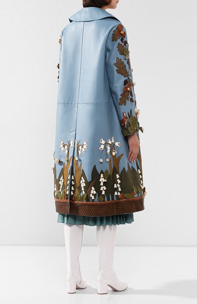 Кожаное пальто VIVETTA разноцветного цвета по цене 783500 руб., арт. 19I V2S0/ZN11/6822, фото 4 Кожаное пальто VIVETTA, арт. 19I V2S0/ZN11/6822, фото 4