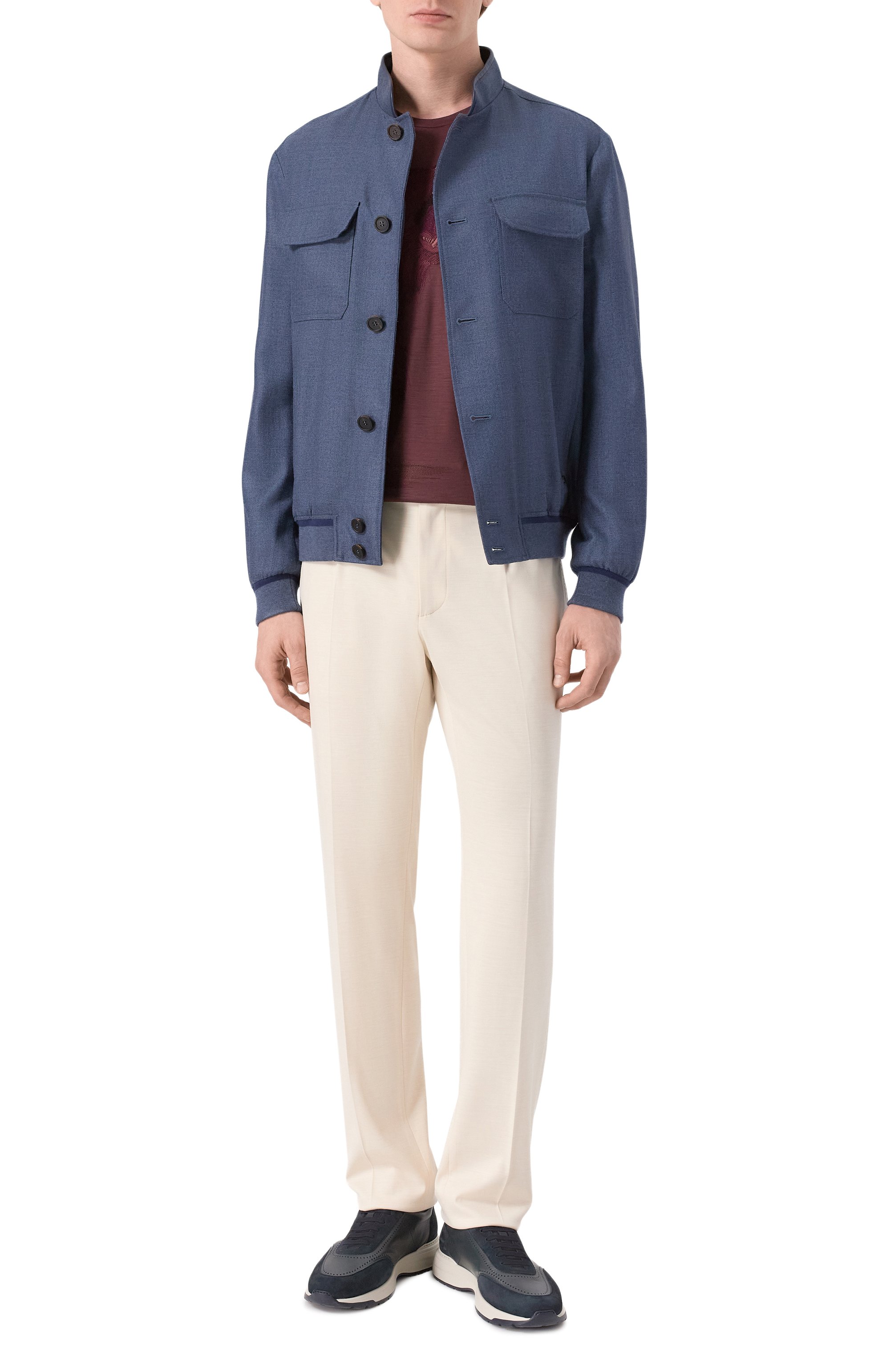 Бомбер из шелка и шерсти STEFANO RICCI, арт. M7J6100110/KL003U, фото 2