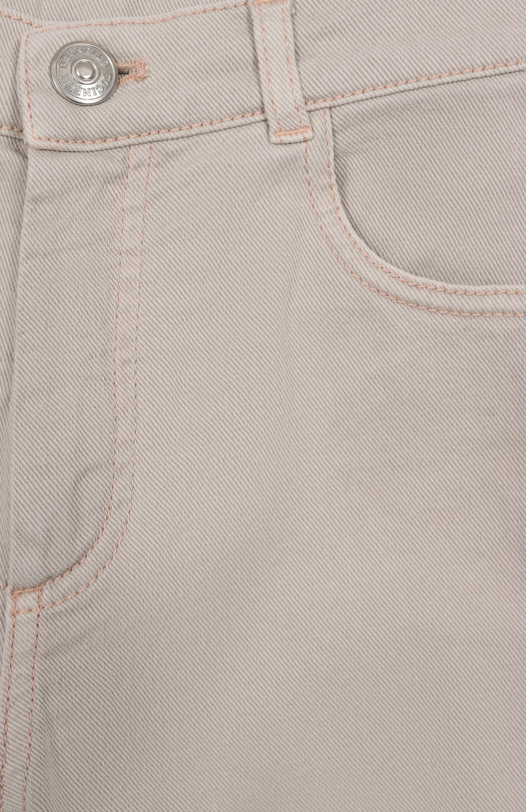 Джинсы BRUNELLO CUCINELLI светло-бежевого цвета по цене 46400 руб., арт. B277PD310B, фото 3 Джинсы BRUNELLO CUCINELLI, арт. B277PD310B, фото 3