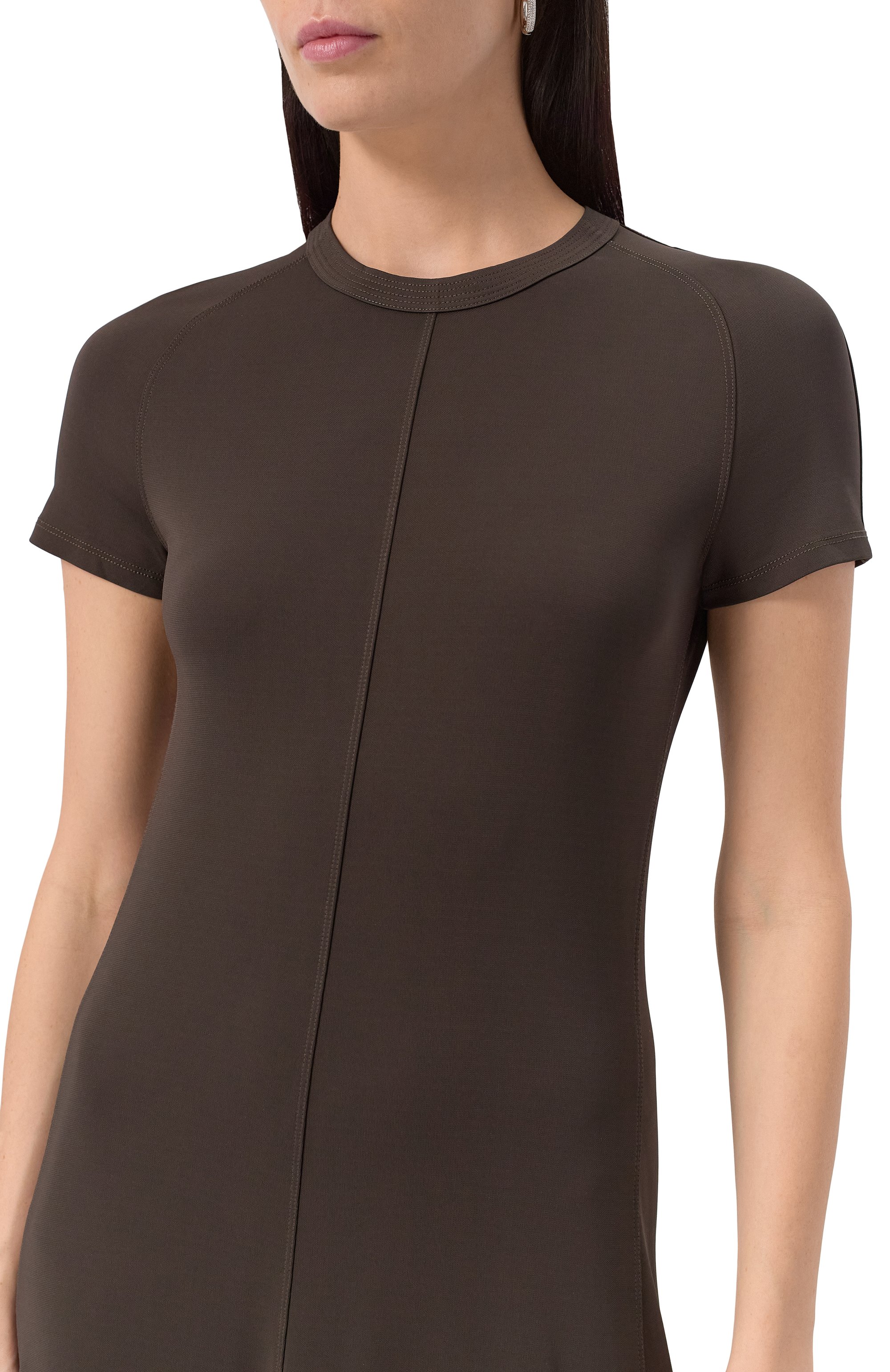 Платье из вискозы TOTEME, арт. 242-WRD1696-FB0162, фото 5