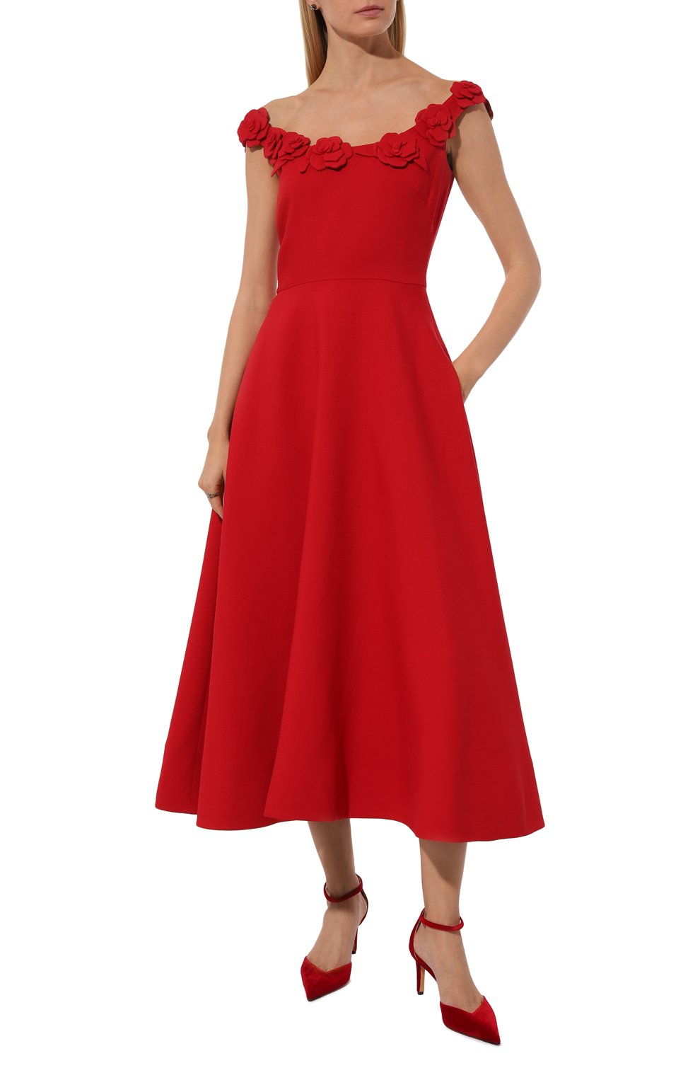 Платье из шерсти и шелка VALENTINO, арт. 5B3VA9G51CF, фото 2