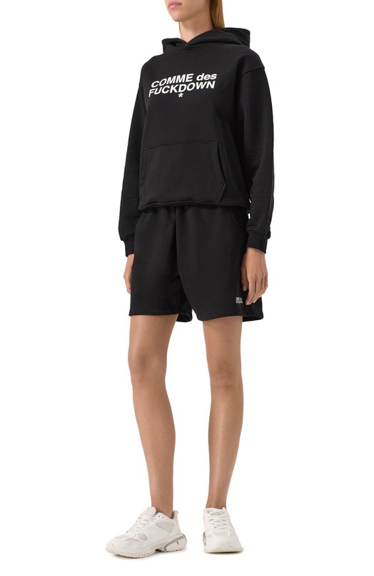 Хлопковое худи Comme des Fuckdown CFABW01205 Чёрный  CFABW01205 Фото 2