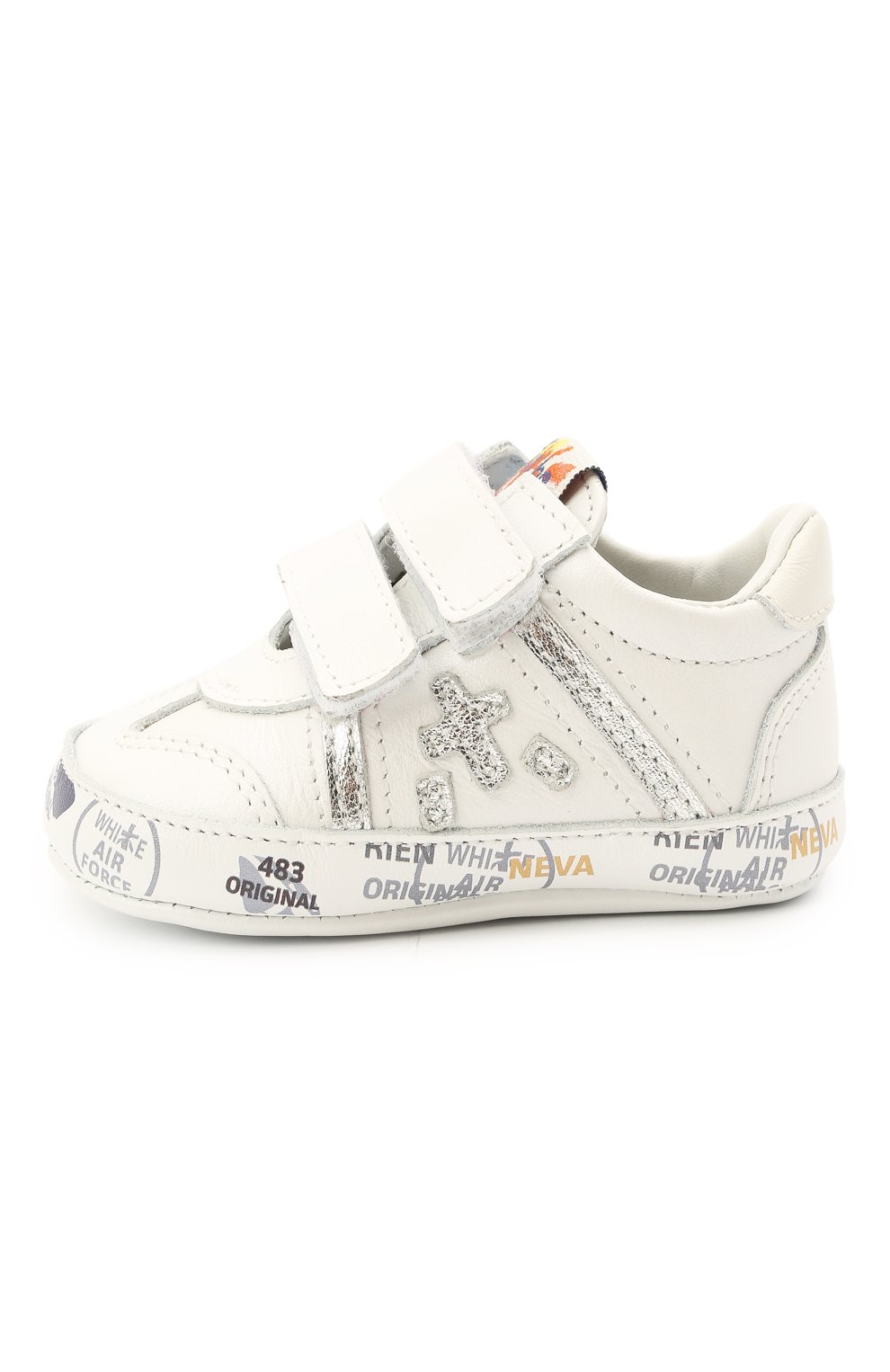 Кожаные пинетки PREMIATA WILL BE белого цвета по цене 8660 руб., арт. 12-00CU0002-V, фото 2 Кожаные пинетки PREMIATA WILL BE, арт. 12-00CU0002-V, фото 2