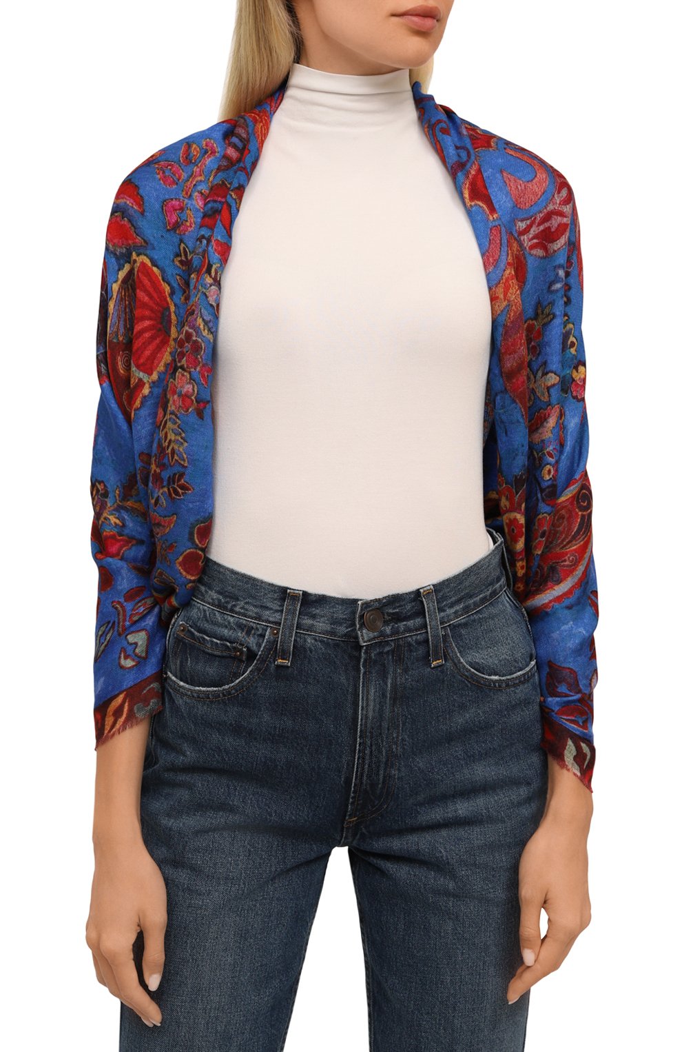 Шаль орнамент бута GOURJI, арт. 91247222/4151114, фото 2