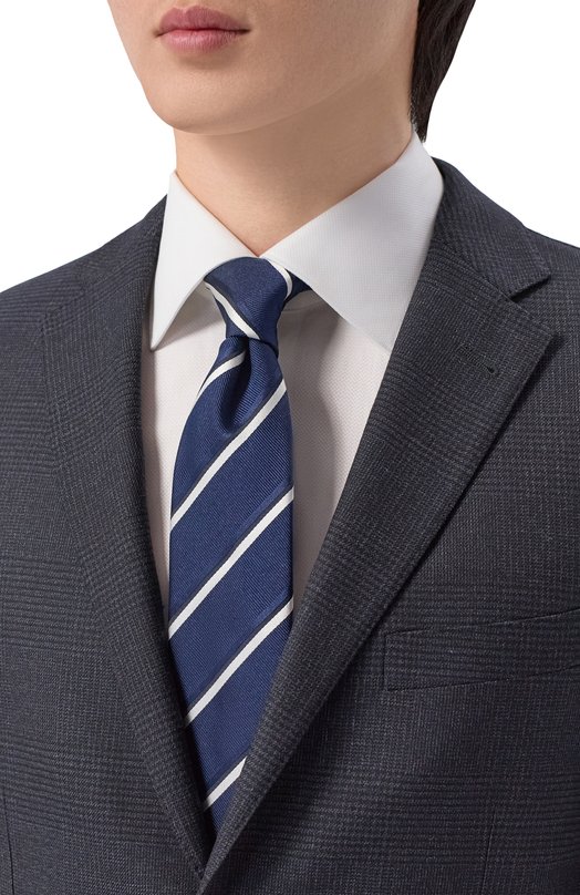 Галстук BOSS 50560845 Синий  50560845 Фото 2