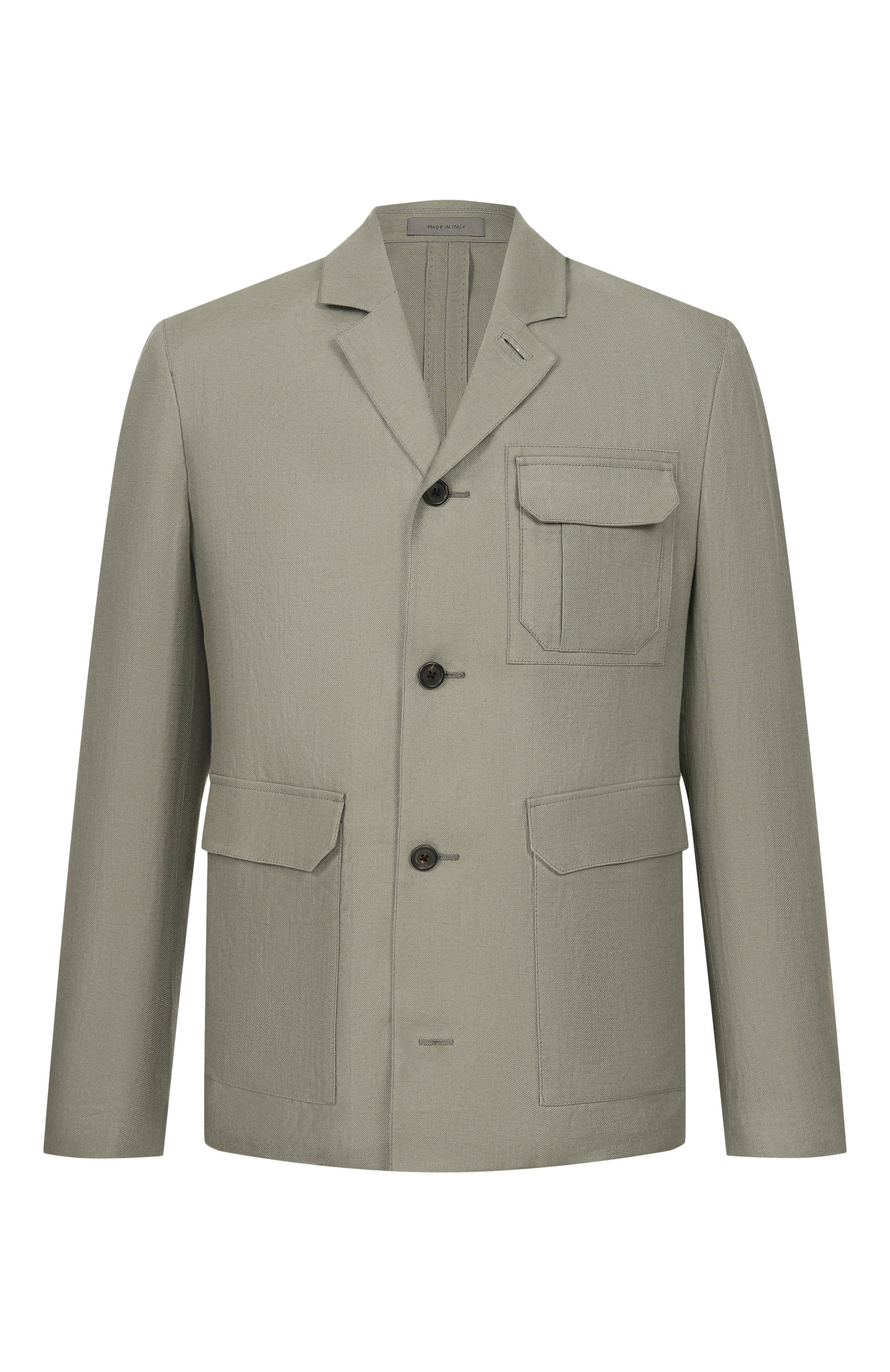 Льняной пиджак CORNELIANI светло-серого цвета по цене 129500 руб., арт. 27XL51/2714326, фото 1 Льняной пиджак CORNELIANI, арт. 27XL51/2714326, фото 1