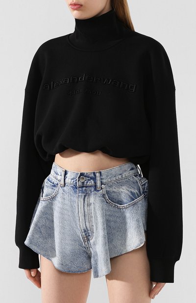 Хлопковый свитшот ALEXANDER WANG, арт. 1CC1201335, фото 3