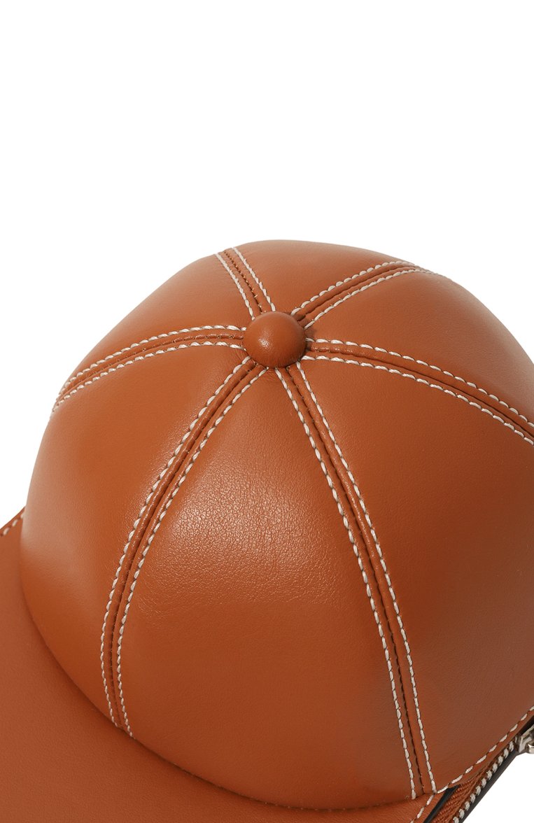 Женская сумка cap JW ANDERSON коричневого цвета, арт. HB0230 LA0020 | Фото 3 (Сумки-технические: Сумки через плечо; Материал: Натуральная кожа; Материал сплава: Проставлено; Размер: mini; Ремень/цепочка: На ремешке; Драгоценные камни: Проставлено)