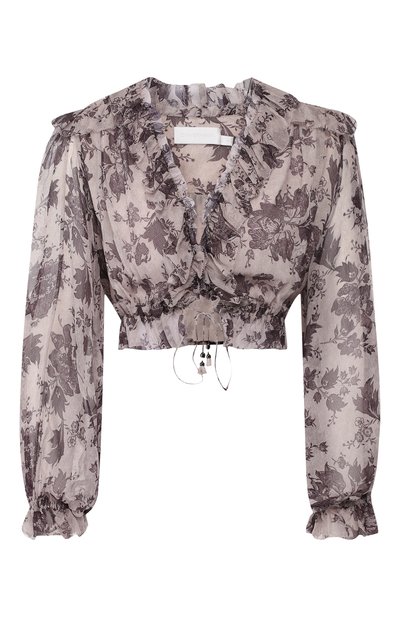 Женская шелковая блузка ZIMMERMANN, арт. 5498TJUN