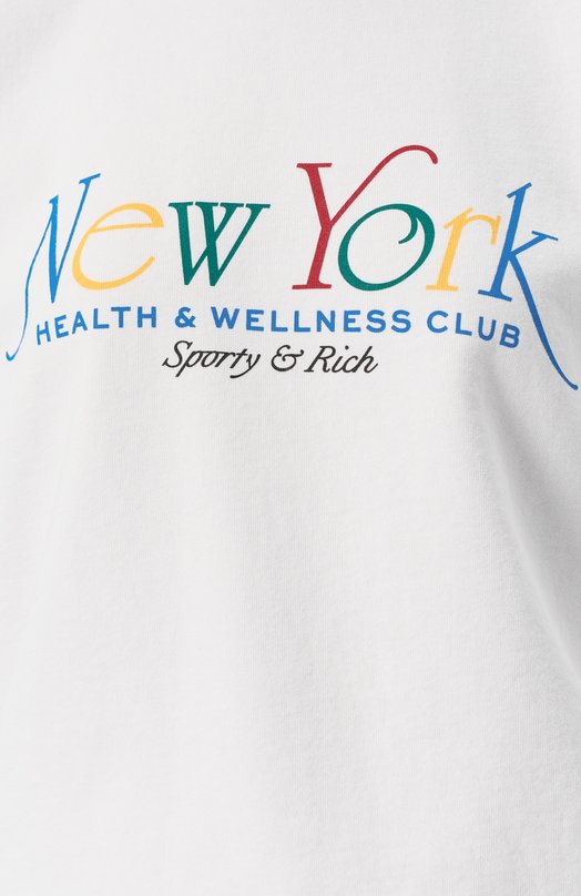 Хлопковый свитшот Sporty and Rich ST071622034WH57 Белый  ST071622034WH57 Фото 5