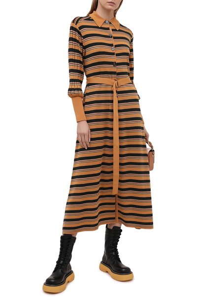 Платье из шерсти и вискозы CHLOÉ, арт. CHC21SMR04670, фото 2