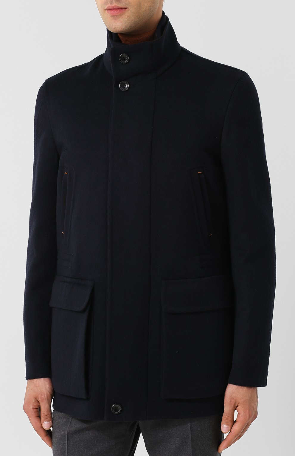 Кашемировая куртка на молнии с воротником-стойкой ZEGNA, арт. CRC40/4R107, фото 3