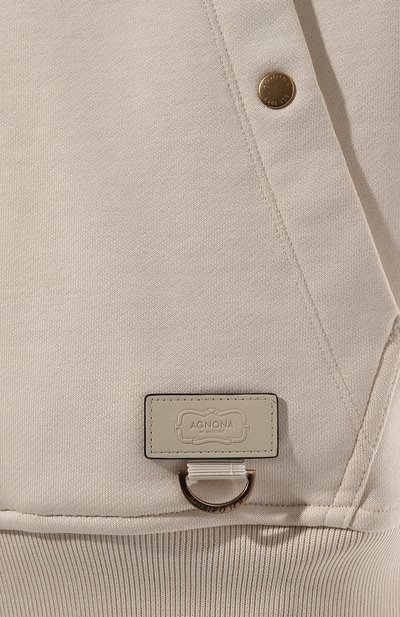 Толстовка из хлопка и шелка AGNONA, арт. TN06U1E/Y2054E, фото 5