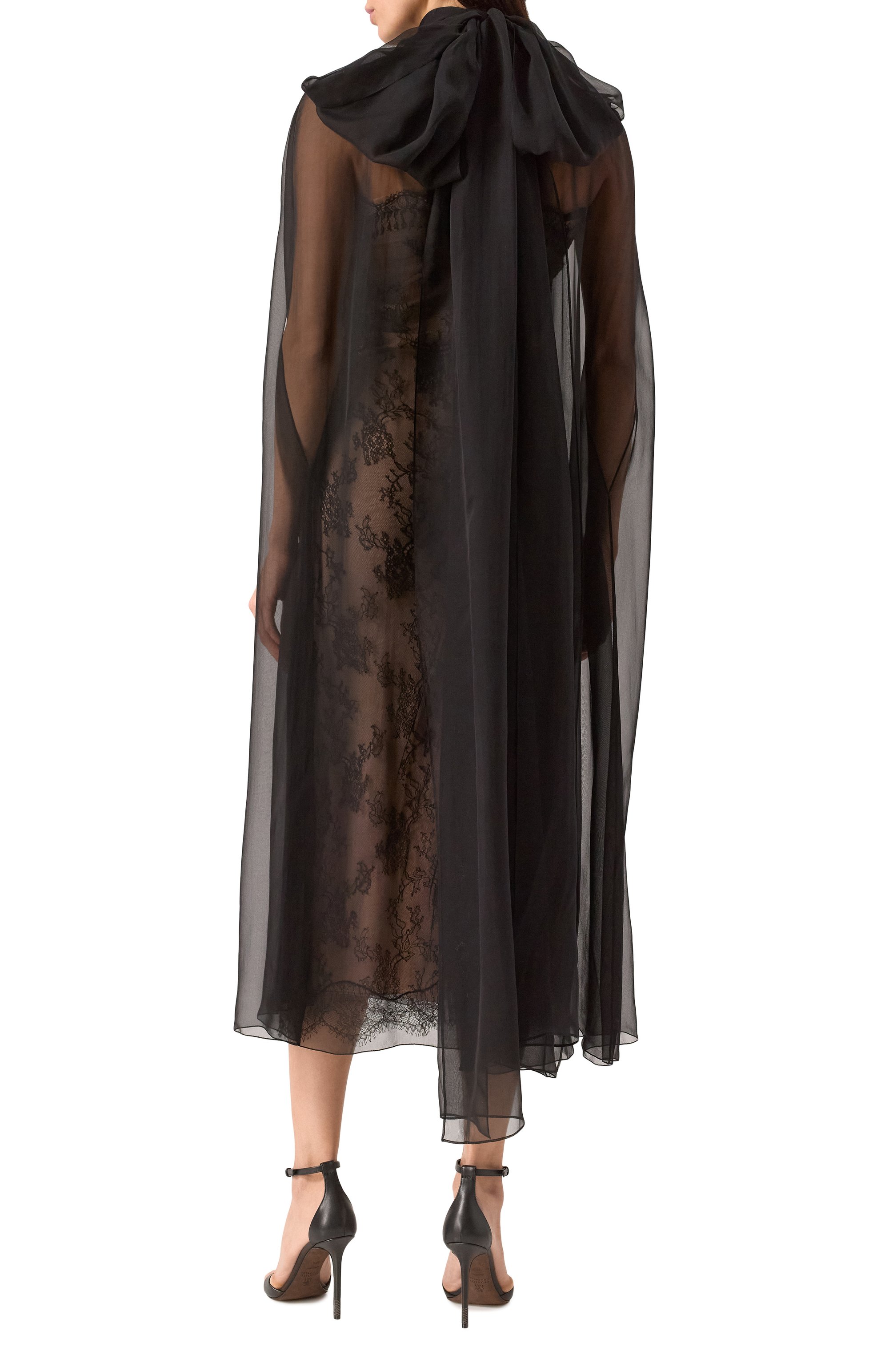 Шелковое платье VALENTINO, арт. 5B0VAEF02UP, фото 4