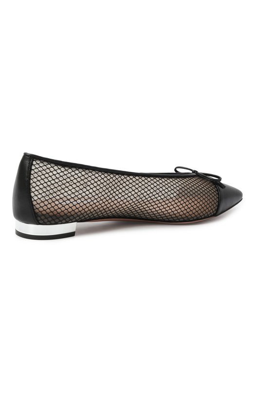 Балетки Gioia Aquazzura GIHFLAA0/MHN Чёрный  GIHFLAA0/MHN Фото 5