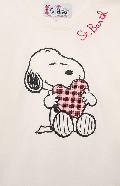 Хлопковый лонгслив MC2 SAINT BARTH белого цвета по цене 9285 руб., арт. STBK PENNY/01993G, фото 3 Хлопковый лонгслив MC2 SAINT BARTH, арт. STBK PENNY/01993G, фото 3