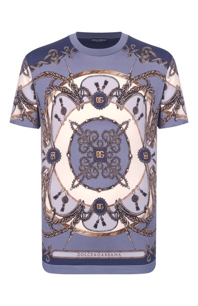 Мужская хлопковая футболка DOLCE & GABBANA, арт. G8RN8T/II7J9