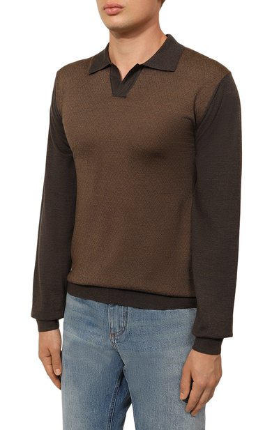 Шерстяное поло CORNELIANI, арт. 94M528-9425189, фото 3