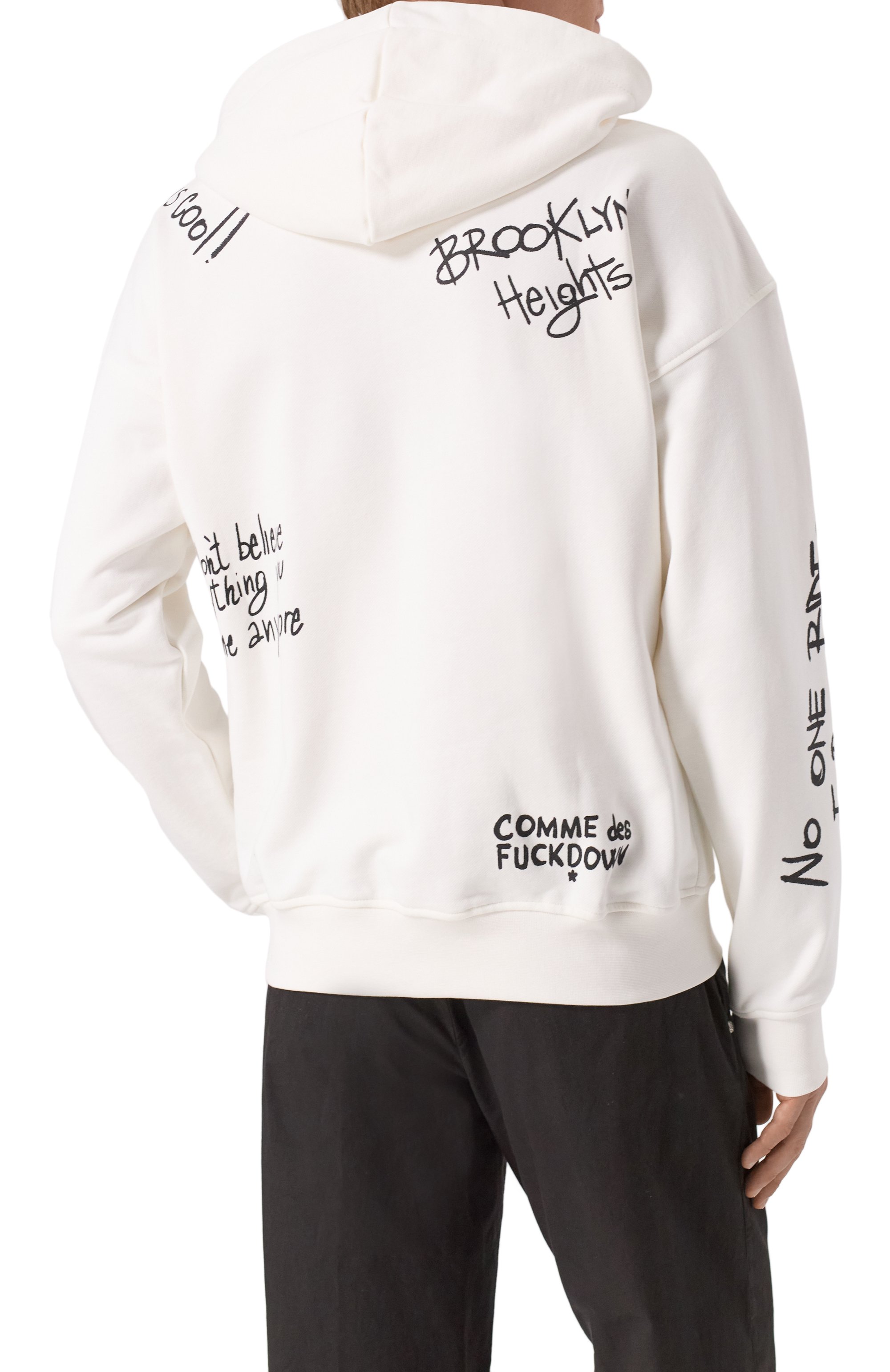 Хлопковое худи COMME DES FUCKDOWN, арт. CFABM01550, фото 4