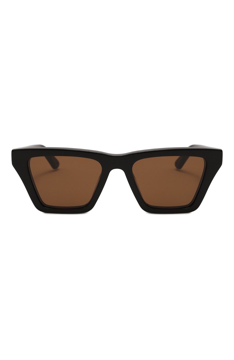 Женские солнцезащитные очки G.O.D. EYEWEAR черного цвета, арт. TWENTY BLACK W/BR0WN LENS | Фото 3 (Тип очков: С/з; Материал: Пластик; Нос: Не проставлено; Региональные ограничения белый список (Axapta Mercury): Не проставлено; Оптика Гендер: оптика-женское; Очки форма: Квадратные)