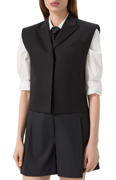 Хлопковый жилет JUUN.J черного цвета по цене 76100 руб., арт. JW5511W50, фото 3 Хлопковый жилет JUUN.J, арт. JW5511W50, фото 3