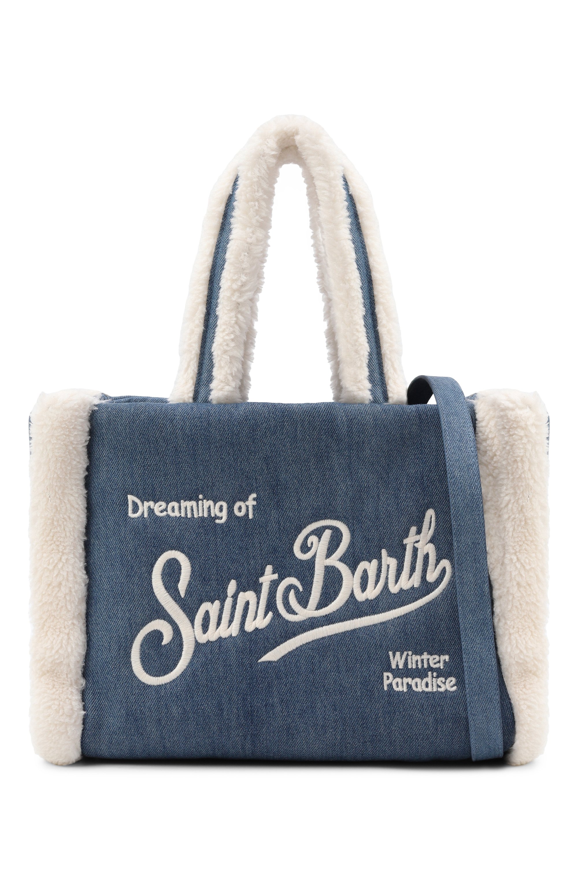 Сумка MC2 SAINT BARTH тёмно-голубого цвета по цене 20600 руб., арт. C0L0031-01473I/C0LETTE SHEARLING, фото 4 Сумка MC2 SAINT BARTH, арт. C0L0031-01473I/C0LETTE SHEARLING, фото 4