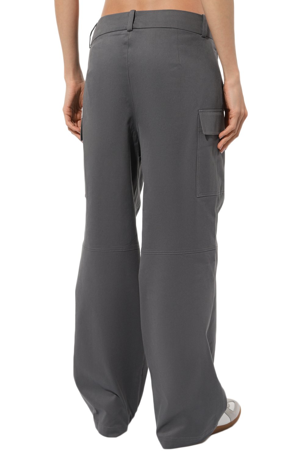 Хлопковые брюки BORNE BOURGEOIS серого цвета по цене 38500 руб., арт. SW-PN-BO-4009, фото 4 Хлопковые брюки BORNE BOURGEOIS, арт. SW-PN-BO-4009, фото 4