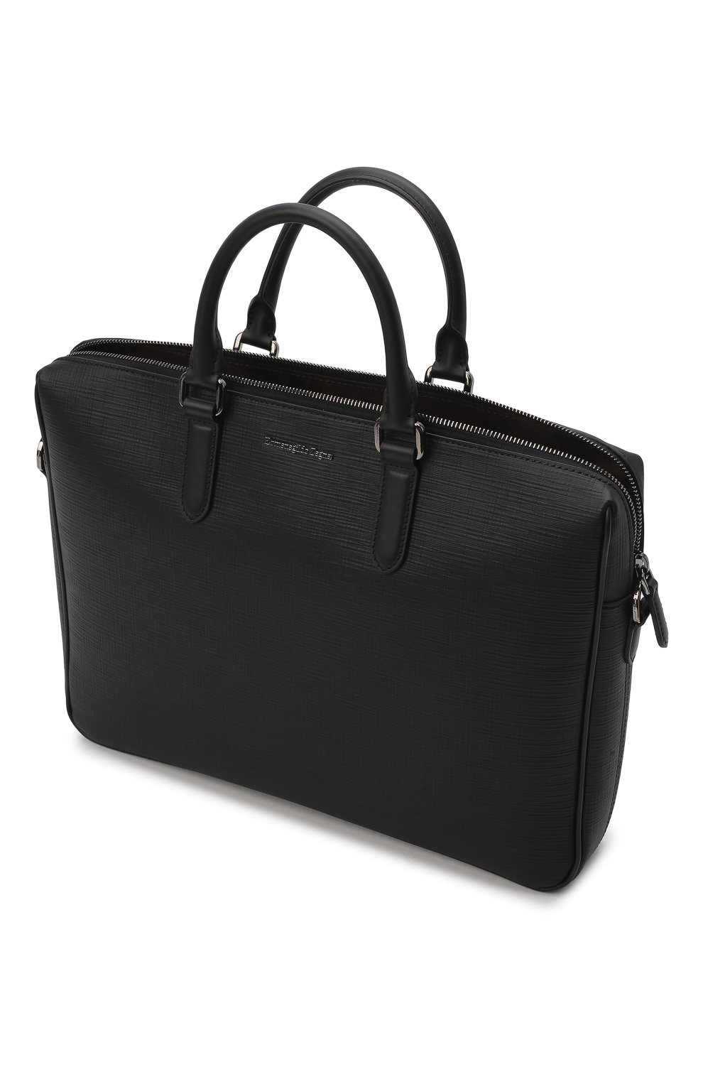 Кожаная сумка для ноутбука ZEGNA черного цвета по цене 120500 руб., арт. C1467J-LHJAK, фото 5 Кожаная сумка для ноутбука ZEGNA, арт. C1467J-LHJAK, фото 5