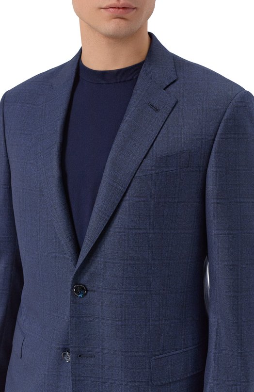 Шерстяной пиджак Giorgio Armani GM000336/TE20030 Синий  GM000336/TE20030 Фото 6