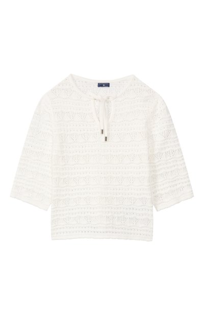 Хлопковый пуловер ERMANNO SCERVINO, арт. Z9G604