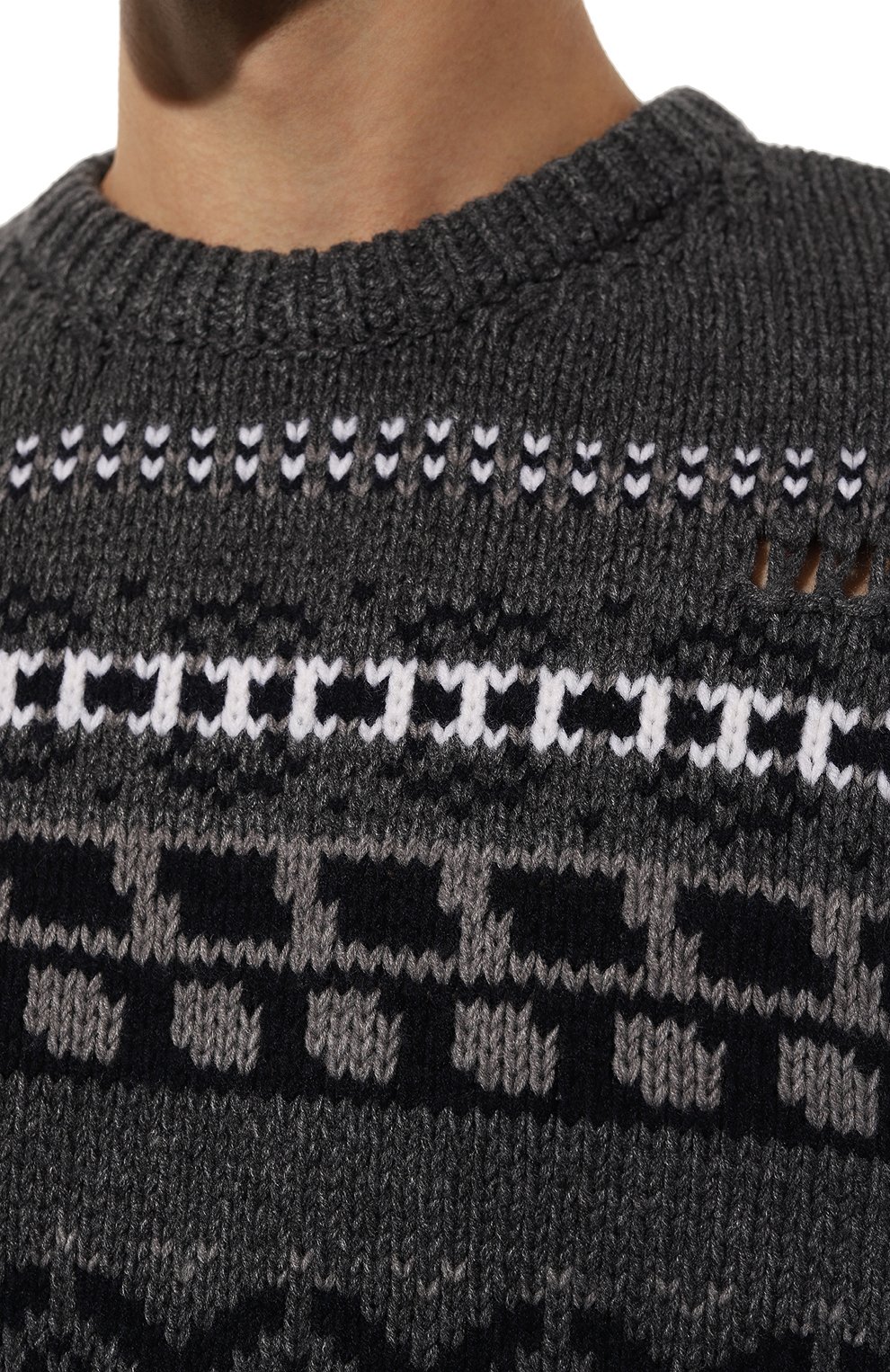 Свитер JUUN.J серого цвета по цене 72050 руб., арт. JC3X51P31/3, фото 5 Свитер JUUN.J, арт. JC3X51P31/3, фото 5