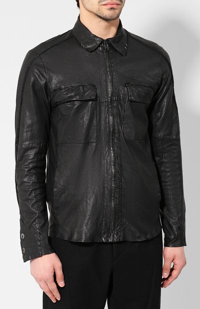 Кожаная куртка TRANSIT, арт. CFUTRHS280, фото 3