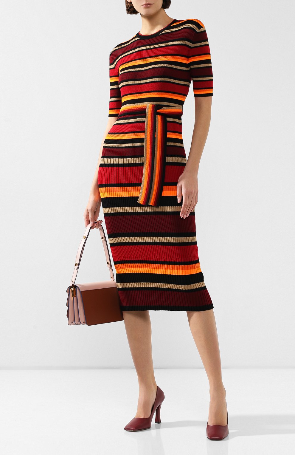 Платье с поясом VICTORIA, VICTORIA BECKHAM, арт. W2419KDR000324A, фото 2