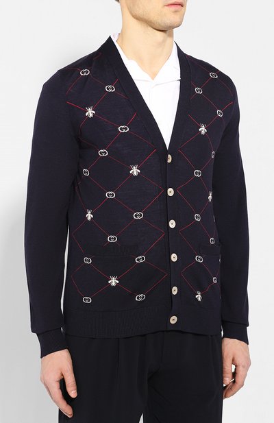 Шерстяной кардиган GUCCI, арт. 597741/XKA4I, фото 3