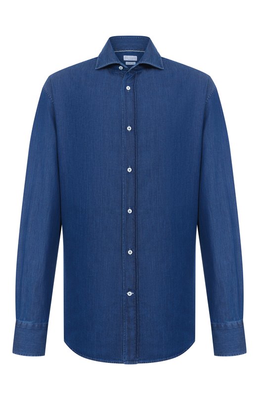 Джинсовая рубашка Brunello Cucinelli MR6831718 Синий MR6831718