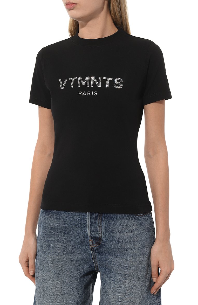 Хлопковая футболка VTMNTS, арт. VL20TR160B, фото 3